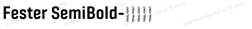 Fester SemiBold字体转换